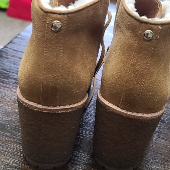 Coach Karson fur wedge bootie 11B - Picture 5 of 7